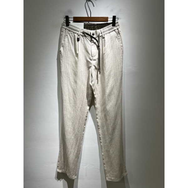 남성 코튼 린넨 레저 팬츠