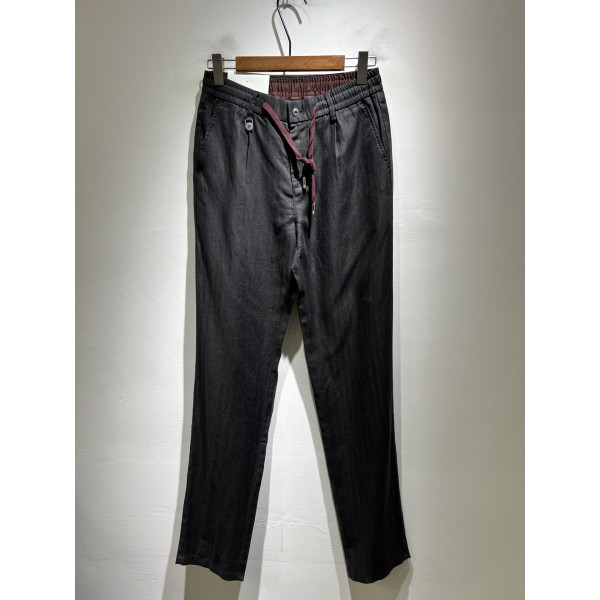 남성 코튼 린넨 레저 팬츠