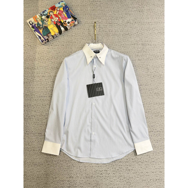 비즈니스 캐주얼 슬림핏 롱슬리브 셔츠