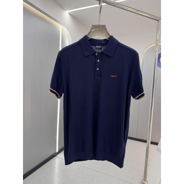 반팔 카라 니트셔츠