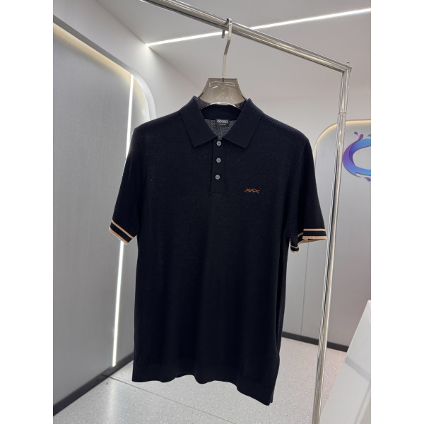 반팔 카라 니트