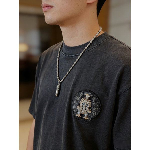 클래식 스컬 헤드 네크리스