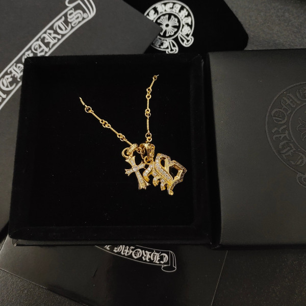 크로 하트 목걸이