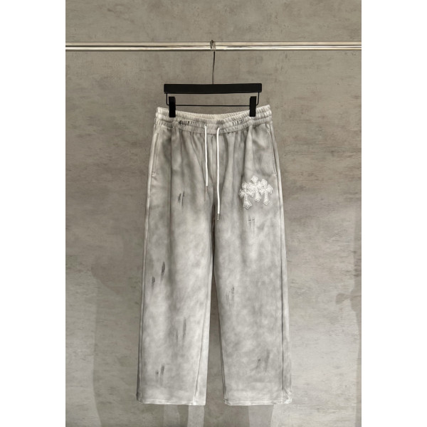 손그림 가죽패치 스웨트팬츠