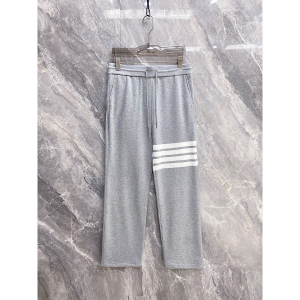 클래식 컬러 직조 모헤어 테두리 와이드 팬츠