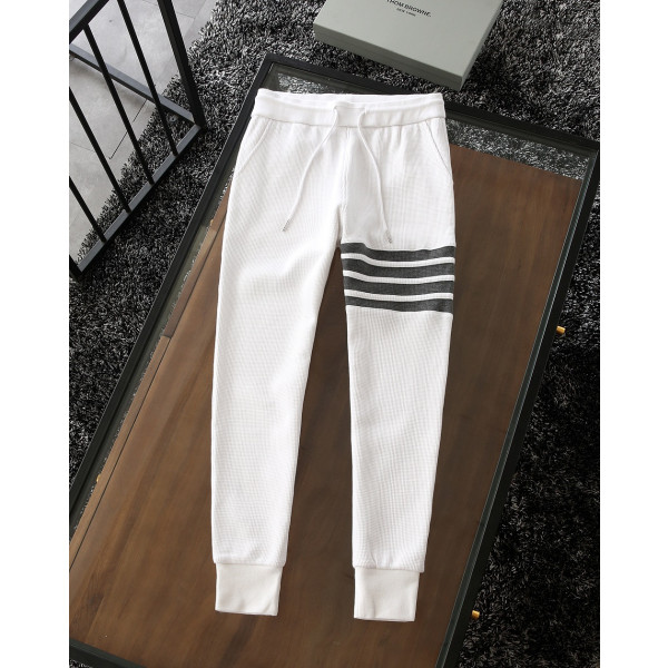 와플 격자 롱 팬츠