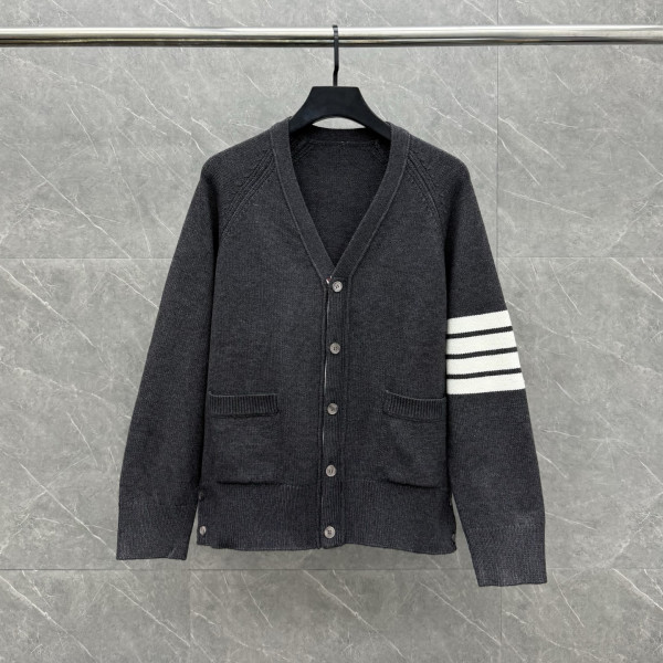 클래식 떨어진 어깨 오픈 카디건