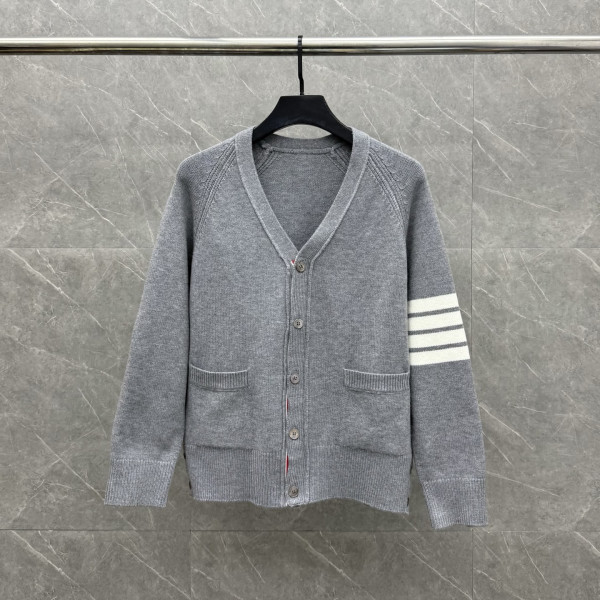 클래식 떨어진 어깨 오픈 카디건