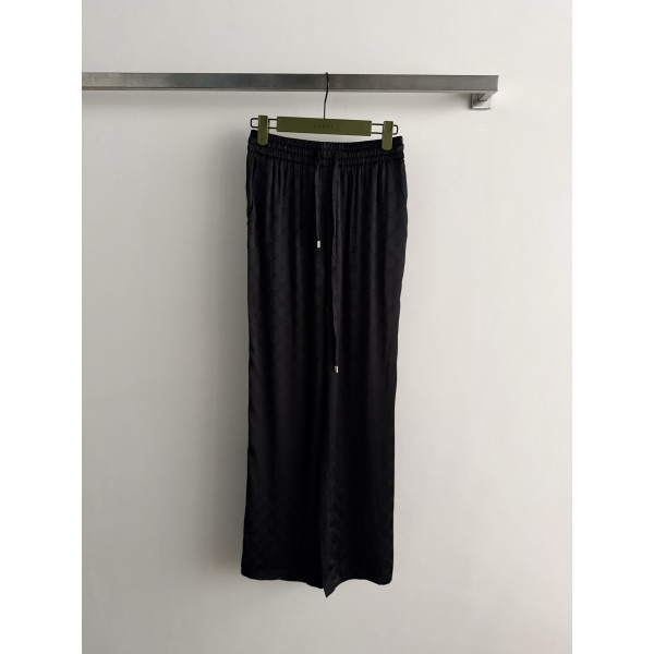 더블 G 자카드 스트레이트 롱 팬츠