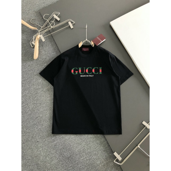 중공 인화 공정 라운드넥 티셔츠