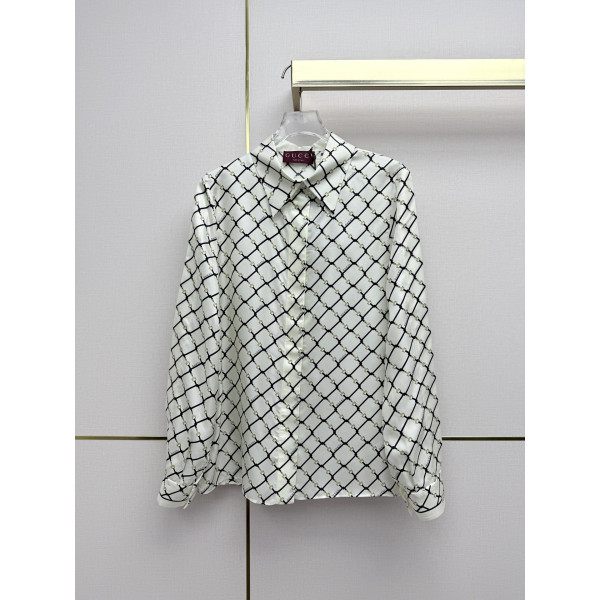 실크 롱 슬리브 셔츠