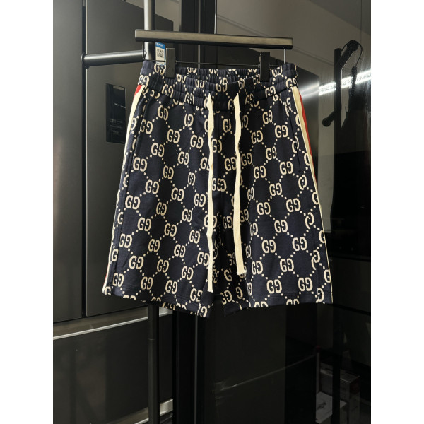 더블 G 자카드 리본 클래식 반바지