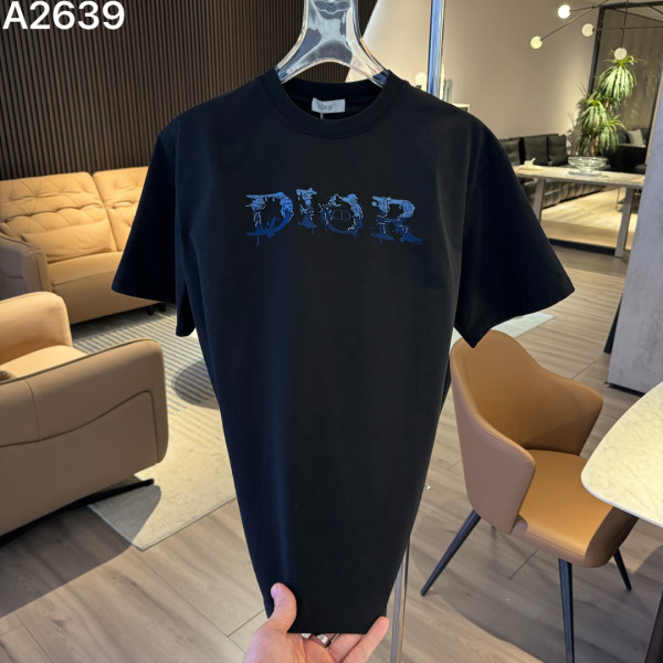 자수 로고 알파벳 반팔 티셔츠