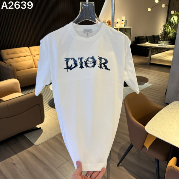 자수 로고 알파벳 반팔 티셔츠