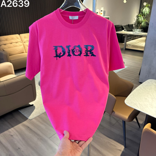 자수 로고 알파벳 반팔 티셔츠