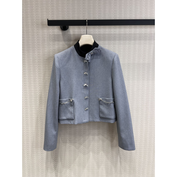 나비결 스터드 비즈 수트 재킷