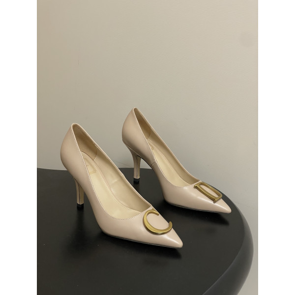 CD 메탈 버클 하이힐