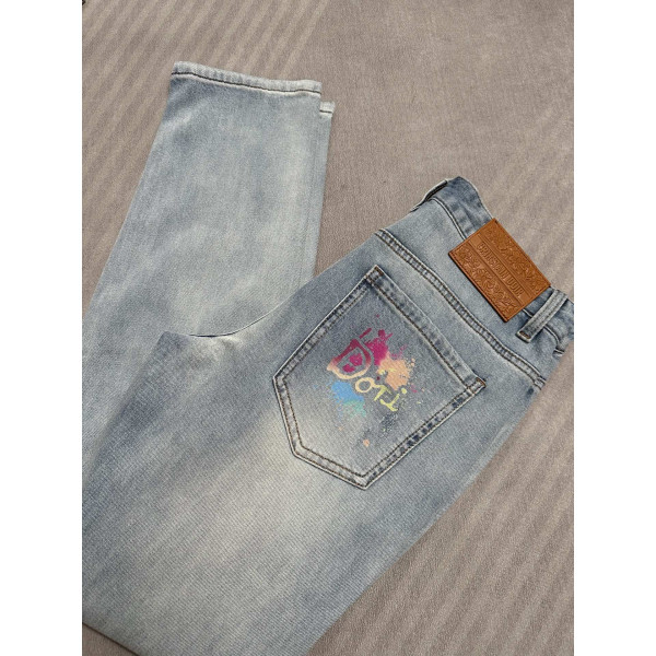 레저 데님 팬츠