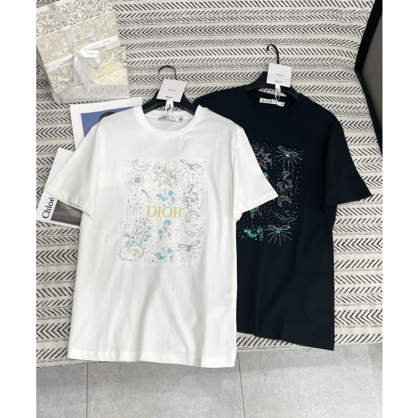 패턴 알파벳 티셔츠