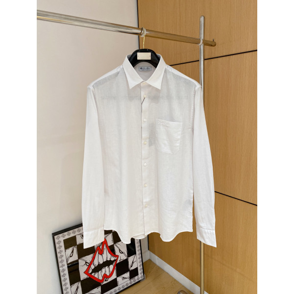 아마 무지 장袖 셔츠