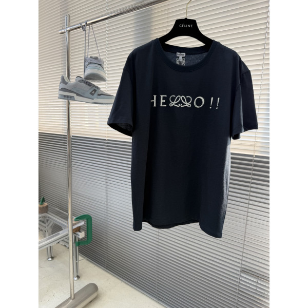 실크광면 면 혼방 티셔츠