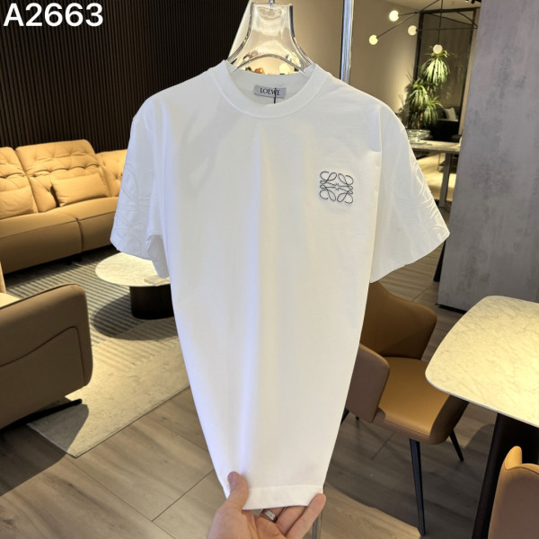 자수 로고 알파벳 반팔 티셔츠