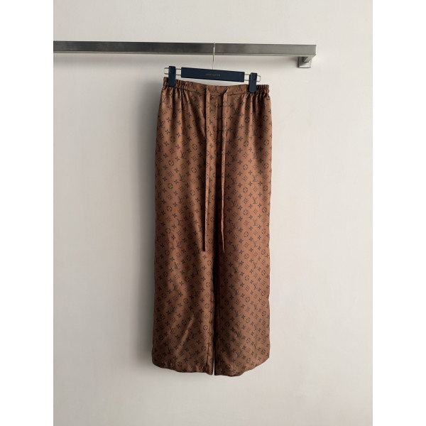 드로코드 스트레이트 실크 롱 팬츠