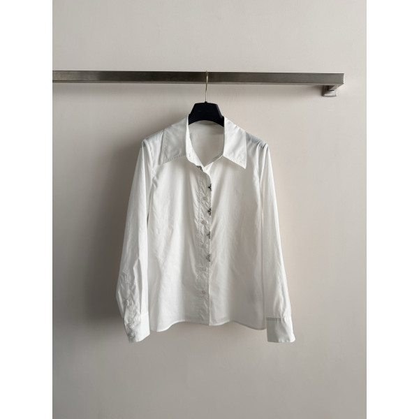 플립 칼라 롱 슬리브 셔츠