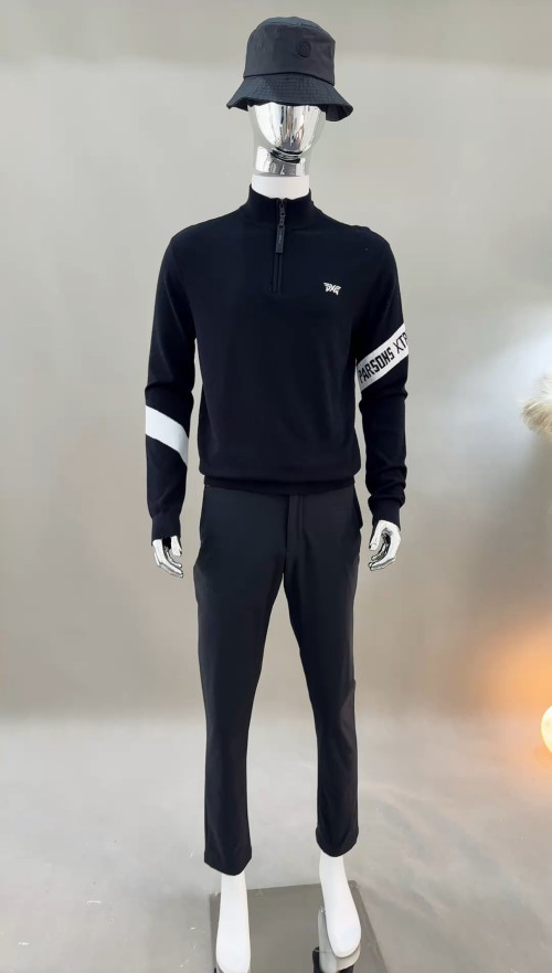 PXG 남성 니트 라운드 긴팔 스웨터