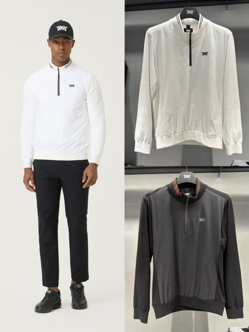 PXG 골프 남성 니트 패치 방풍 자켓