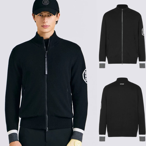 지포어 프리미엄 울 블렌드 집업 니트 자켓