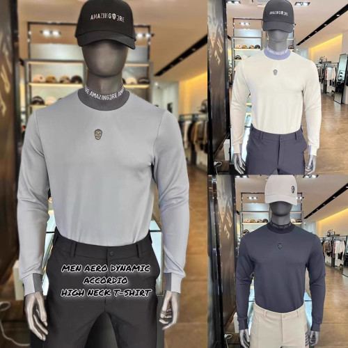 어메이징크리 25FW 남성 하이넥 기모 이너 티셔츠