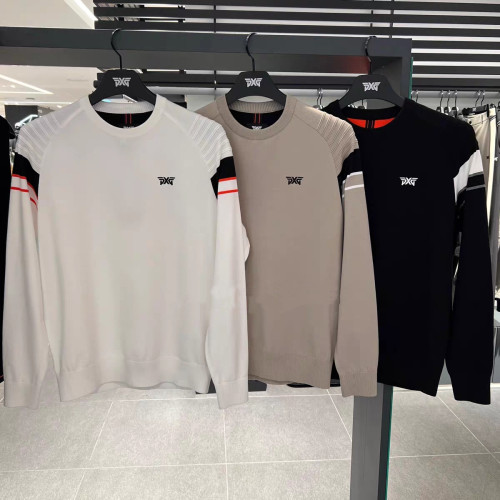 PXG 2025 가을·겨울 남성 방풍 니트 스웨터