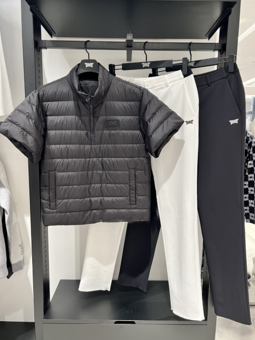 PXG 2025 가을 겨울 남성 골프 심플 다운 베스트