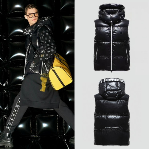 지포어 남성 탈부착 후드 다운 패딩 베스트