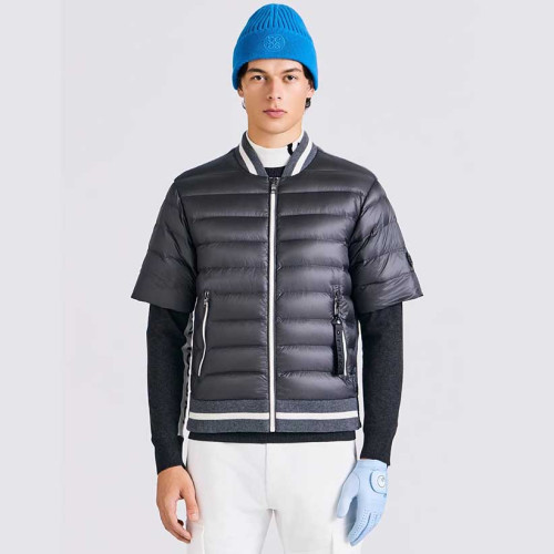 지포어 2025 가을 겨울 남성 골프 반팔 다운 재킷 (현물)