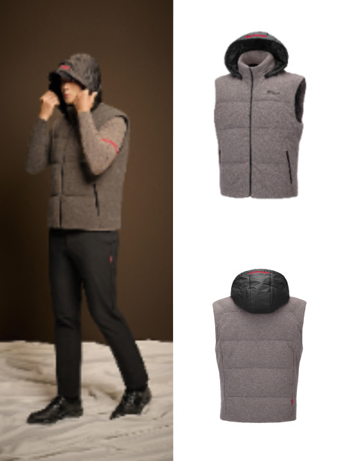 타이틀리스트 남성 90 화이트덕다운 후드 베스트 (예약상품)