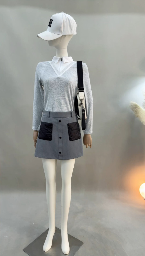 PXG 여성 캐주얼 빅포켓 반스커트 신상