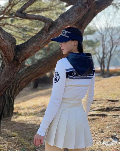 지포어 봄 여성 가죽 후드 베스트 [스커트]