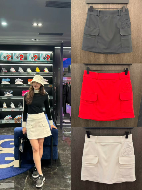 지포어 25FW 여성 A라인 골프 미니스커트