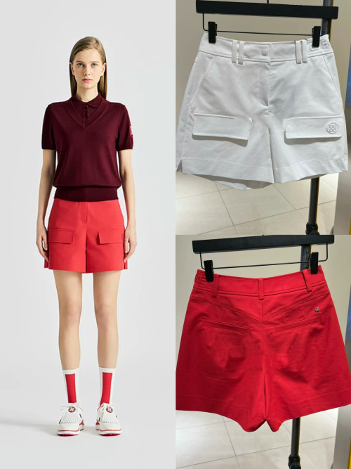 지포어 25 가을 겨울 여성 A라인 플리츠 쇼츠