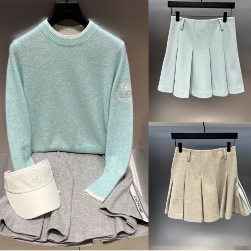 지포어 여성 가을 겨울 울 블렌드 미니 스커트