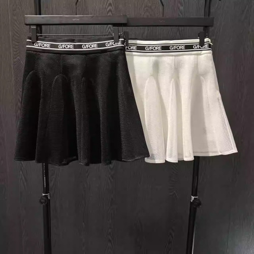 지포어 신상 여름 메쉬 더블 플리츠 A라인 스커트