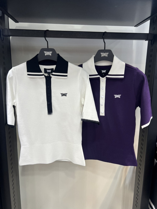 PXG 여성 니트 반팔 티셔츠