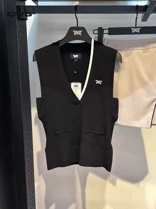 PXG 여성 니트 베스트 슬리브리스 탑