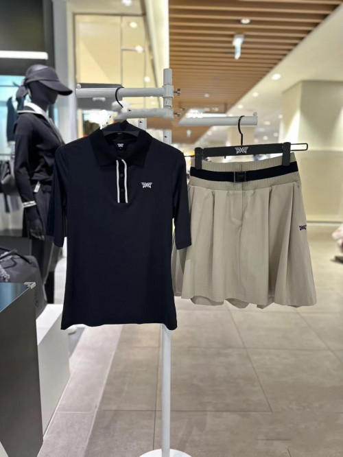 PXG 여성 기능성 골프 카라 반팔 폴로