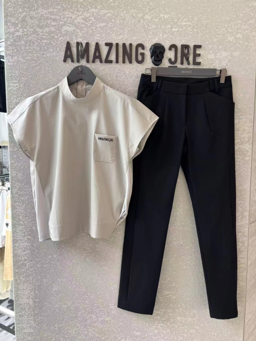 어메이징크레 여성 골프 플리츠 스커트 세트