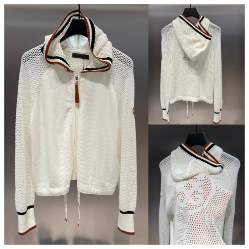 지포어 여성 후드 니트 집업 가디건