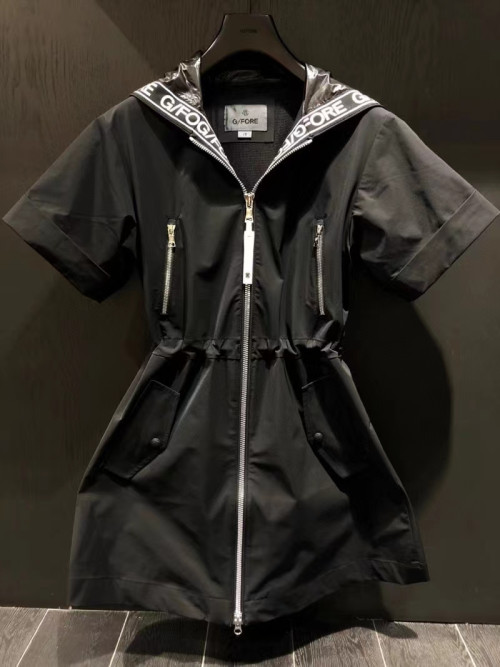 지포어 여성 후드 원피스형 캐주얼 아우터