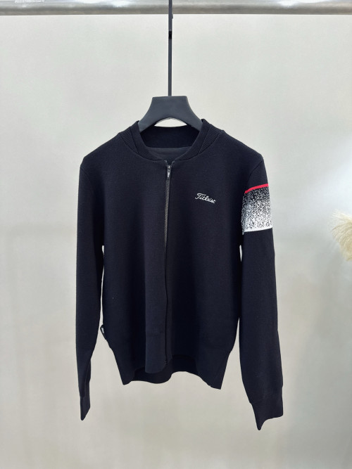 타이틀리스트 여성 프리미엄 집업 니트 가디건